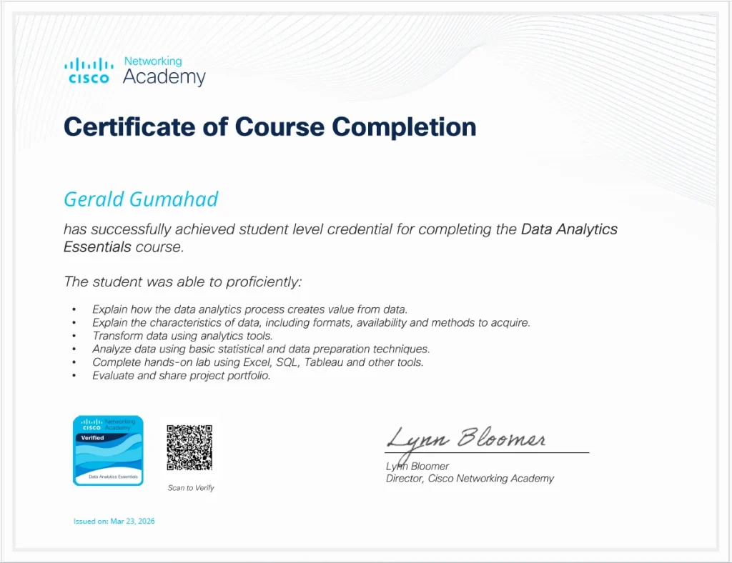 Data Analytics Essentials